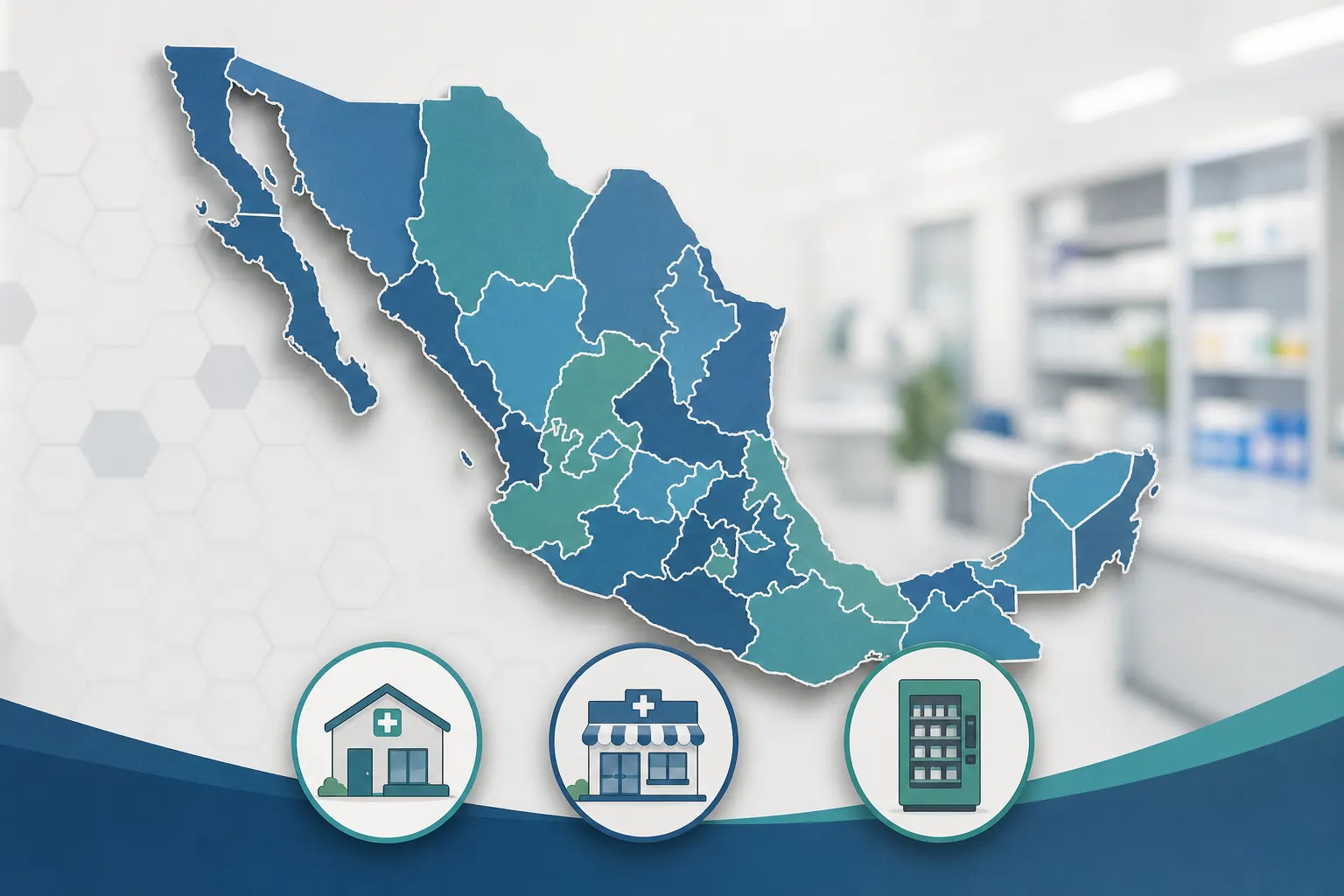 Mapa de los 24 estados donde se expandirán los consultorios y Farmacias del Bienestar