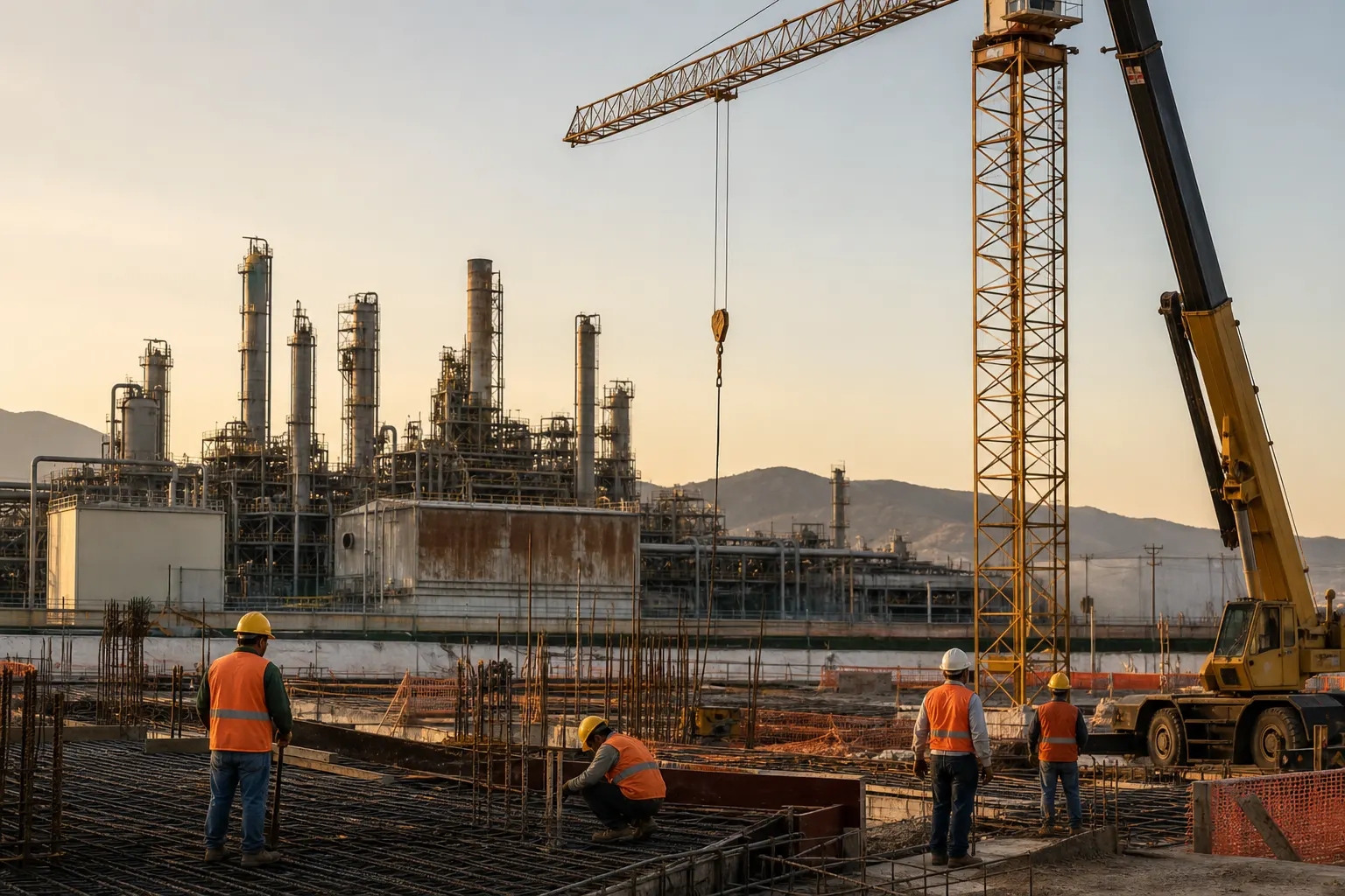 Obra de construcción y maquinaria industrial en México durante el repunte de la inversión fija bruta