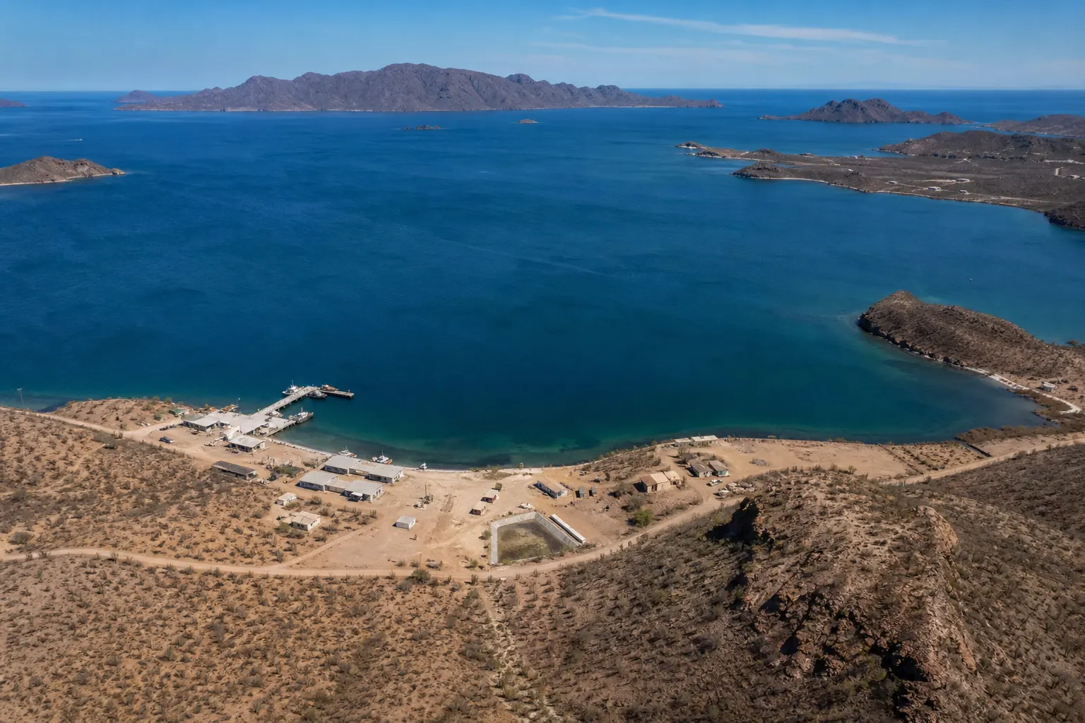 Bahía Catalina en Guaymas, Sonora, donde se proyecta la terminal Amigo LNG
