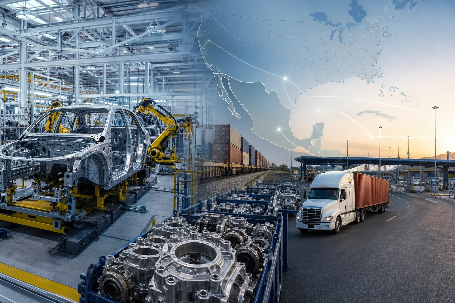 Planta manufacturera mexicana conectada con cadenas de suministro hacia Estados Unidos